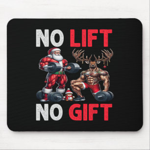 Merry Liftmas Muscle Santa Weightlift Weihnachten Mousepad
