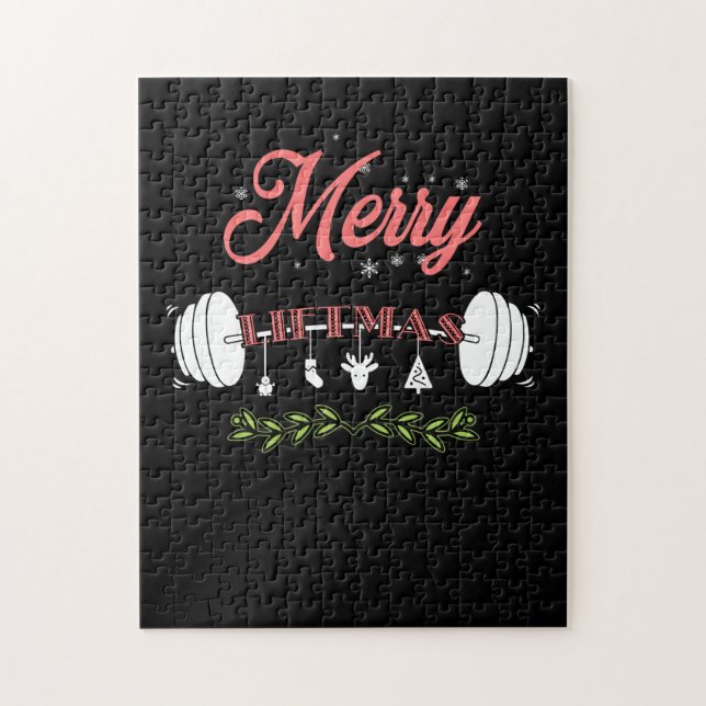 Merry Liftmas Ugly Christmas Sweater Weihnachtsman (Vertikal)