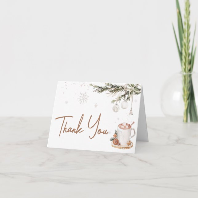 Merry Little Baby Braut Baby Dusche Dankeskarte (Vorderseite)