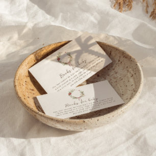 Merry Little Baby Dusche Red Bow Bouquet Umschließ Begleitkarte