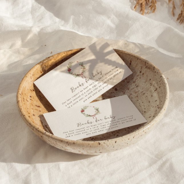 Merry Little Baby Dusche Red Bow Bouquet Umschließ Begleitkarte (Von Creator hochgeladen)