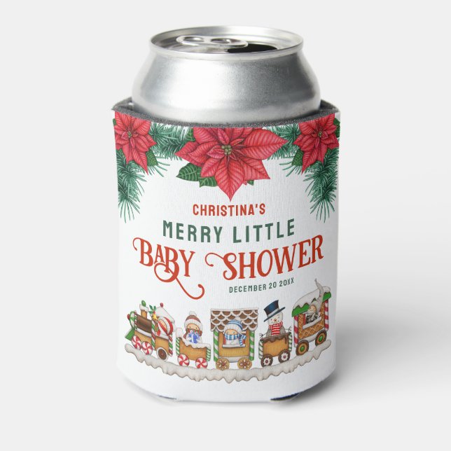 Merry Little Baby Dusche Weihnachtsgeschenk Winter Dosenkühler (Kanne Rückseite)