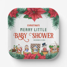 Merry Little Baby Dusche Weihnachtsgeschenk Winter