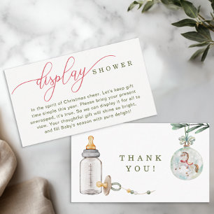 Merry Little Baby Shower Display Duschkarte Begleitkarte