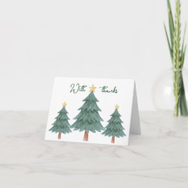 Merry Little Baby Shower Thank You Card Dankeskarte