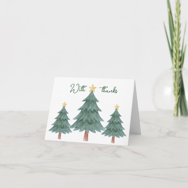 Merry Little Baby Shower Thank You Card Dankeskarte (Vorderseite)