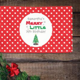 Merry Little Birthday Banner