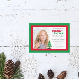 Merry Little Birthday Einladung