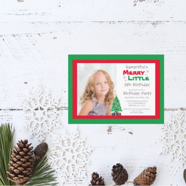 Merry Little Birthday Einladung (Von Creator hochgeladen)