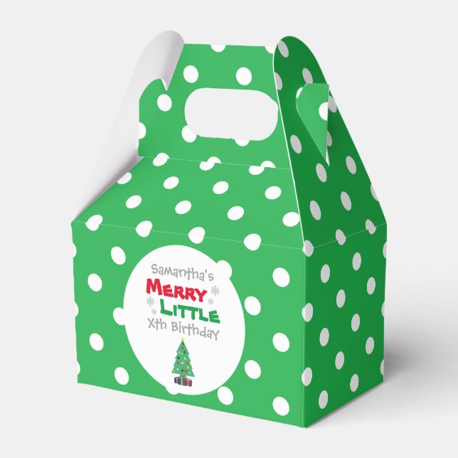 Merry Little Birthday Geschenkschachtel (Vorderseite)