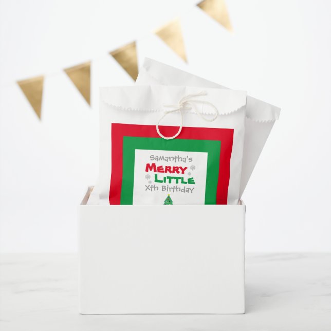 Merry Little Birthday Geschenktütchen (Party)