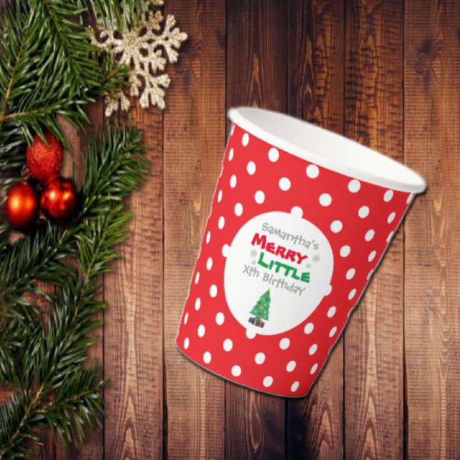 Merry Little Birthday Pappbecher (Von Creator hochgeladen)