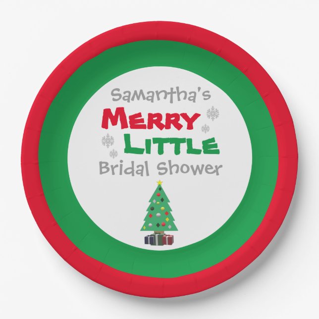 Merry Little Brautparty Pappteller (Vorderseite)