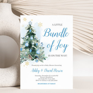 Merry Little Bundle of Joy Baby Shower Einladung