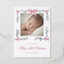 Merry little Christmas Baby Announcement