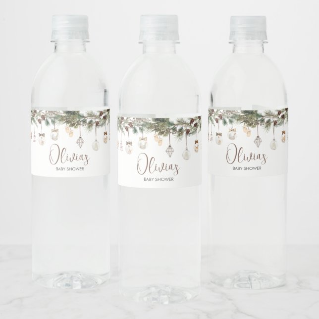 Merry Little Christmas Baby Shower (Flaschen)