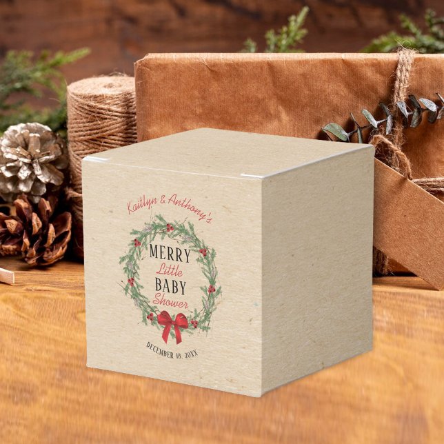 Merry Little Christmas Baby Shower Geschenkschachtel (Von Creator hochgeladen)