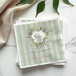 Merry Little Christmas Baby Shower Paper Napkin Serviette