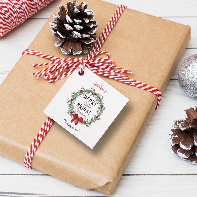 Merry Little Christmas Brautparty Geschenkanhänger (Von Creator hochgeladen)