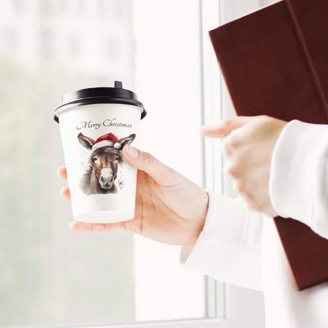 Merry Little Christmas Donkey, Brauch Pappbecher (Von Creator hochgeladen)