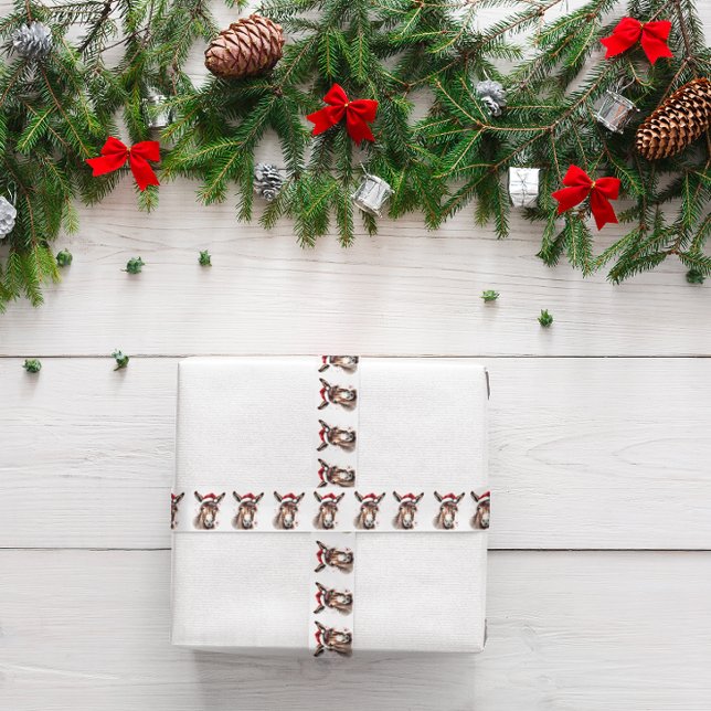 Merry Little Christmas Donkey Satinband (Von Creator hochgeladen)