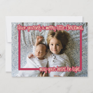 Merry Little Christmas Frame Card Feiertagskarte