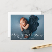MERRY LITTLE CHRISTMAS Geburtsankündigungskarte