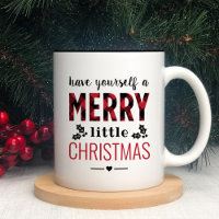 Merry Little Christmas Modernes Red Buffalo Karier