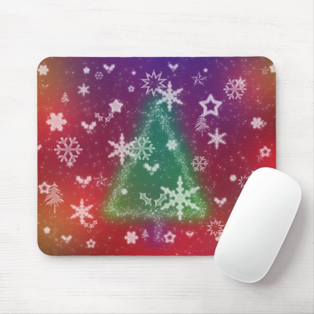 Merry Little Christmas Mousepad (Mit Mouse)