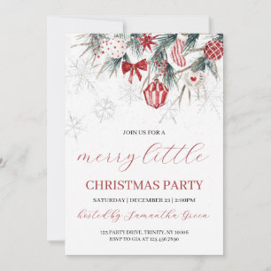Merry Little Christmas Party Einladung