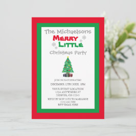 Merry Little Christmas Party Einladung