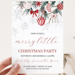 Merry Little Christmas Party Einladung