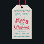 Merry Little Christmas Personalisierte Geschenketa Geschenkanhänger<br><div class="desc">Spaß Weihnachtsgeschenke Tags,  sicher,  um das Leben der Empfänger zu erhellen!</div>