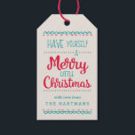 Merry Little Christmas Personalisierte Geschenketa Geschenkanhänger<br><div class="desc">Spaß Weihnachtsgeschenke Tags,  sicher,  um das Leben der Empfänger zu erhellen!</div>