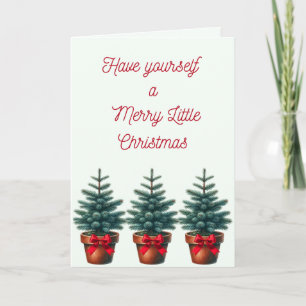 Merry Little Christmas Tree Card Karte