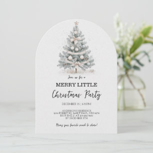 Merry Little Christmas Tree Party Einladung