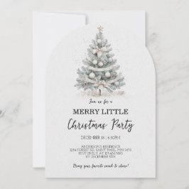 Merry Little Christmas Tree Party Einladung