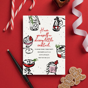 Merry Little Cocktail l Festliches Weihnachtsfest  Einladung