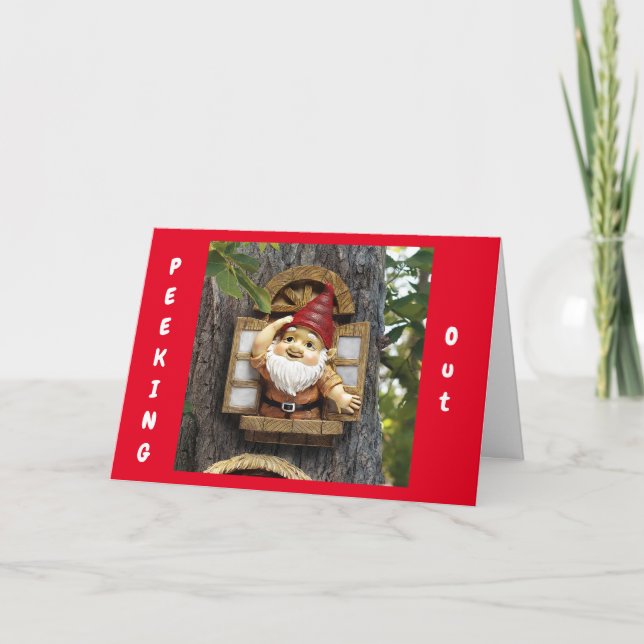 **MERRY LITTLE GNOME** SAY FAPPY CHRISTMAS KARTE (Vorderseite)