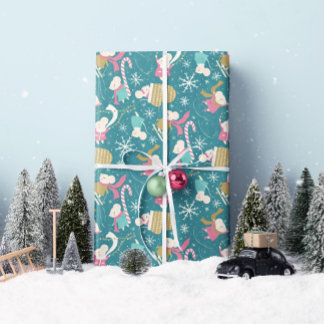 Merry Little Mäuse - Weihnachts- Wrapping Paper Ro Geschenkpapier