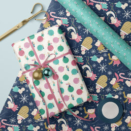 Merry Little Mice - Christmas Wrapping Paper Trio  Geschenkpapier Set