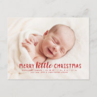 Merry Little Weihnachtsfeiertag Ankündigung