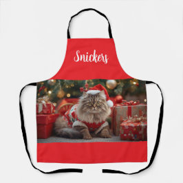 Merry Maine Coon Weihnachten Weihnachten Personali Schürze
