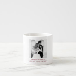 Merry & Married - Personalized Newlywed Christmas  Espressotasse