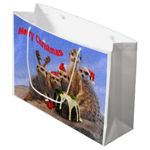 Merry Meerkats Große Geschenktasche Geschenktüte