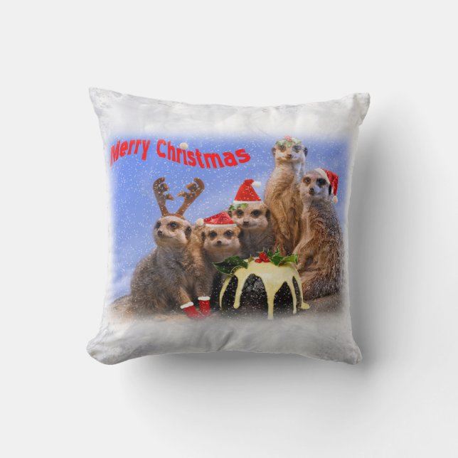 Merry Meerkats Pillow Kissen (Vorderseite)