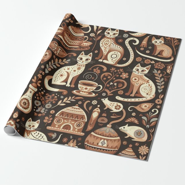 Merry Meows Geschenkpapier (Ungerollt)