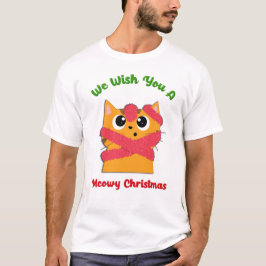 Merry Meowy Christmas Pet Cat Holiday T-Shirt