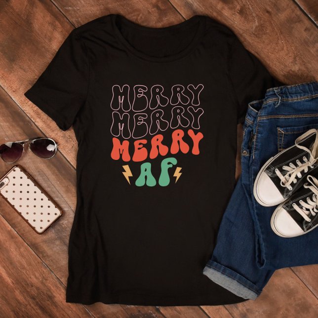 Merry Merry AF Christmas T-Shirt (Von Creator hochgeladen)