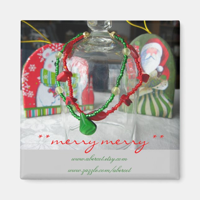 Merry Merry Christmas Magnet (Vorne)